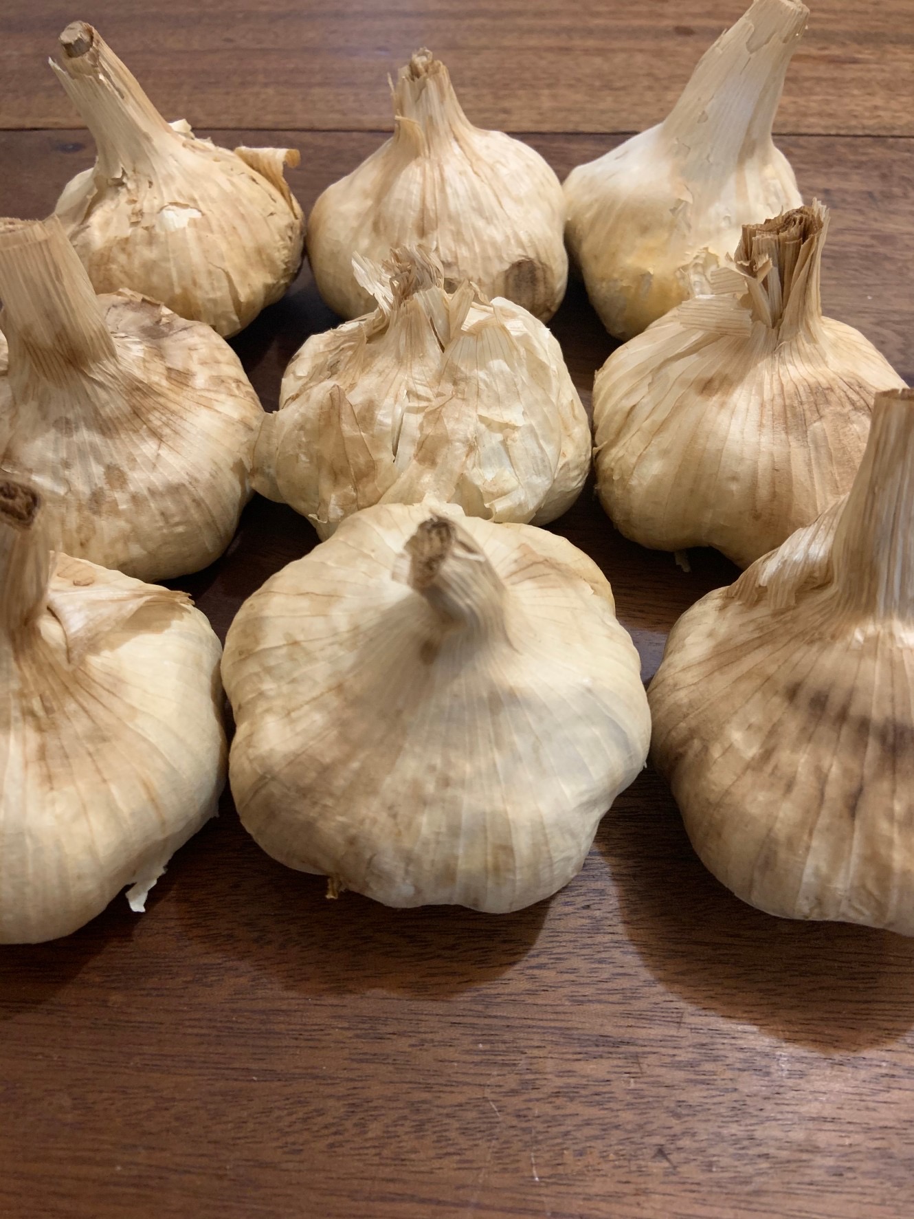homemade black garlic